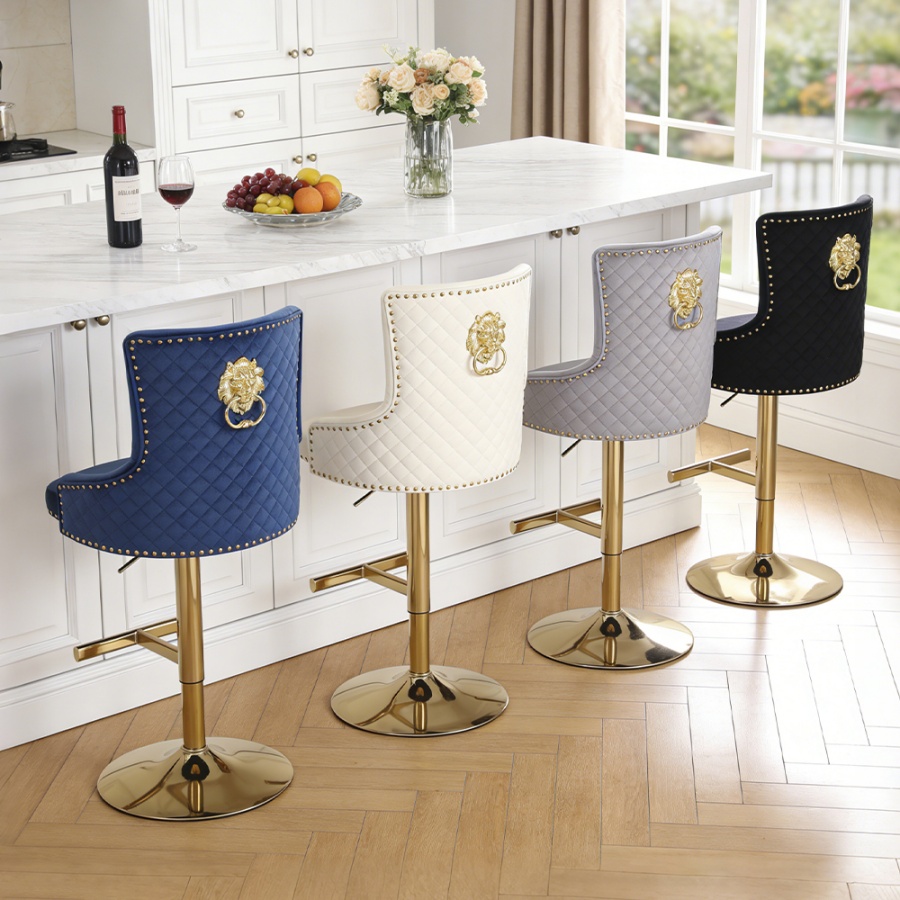 Lion Head modern bar stool